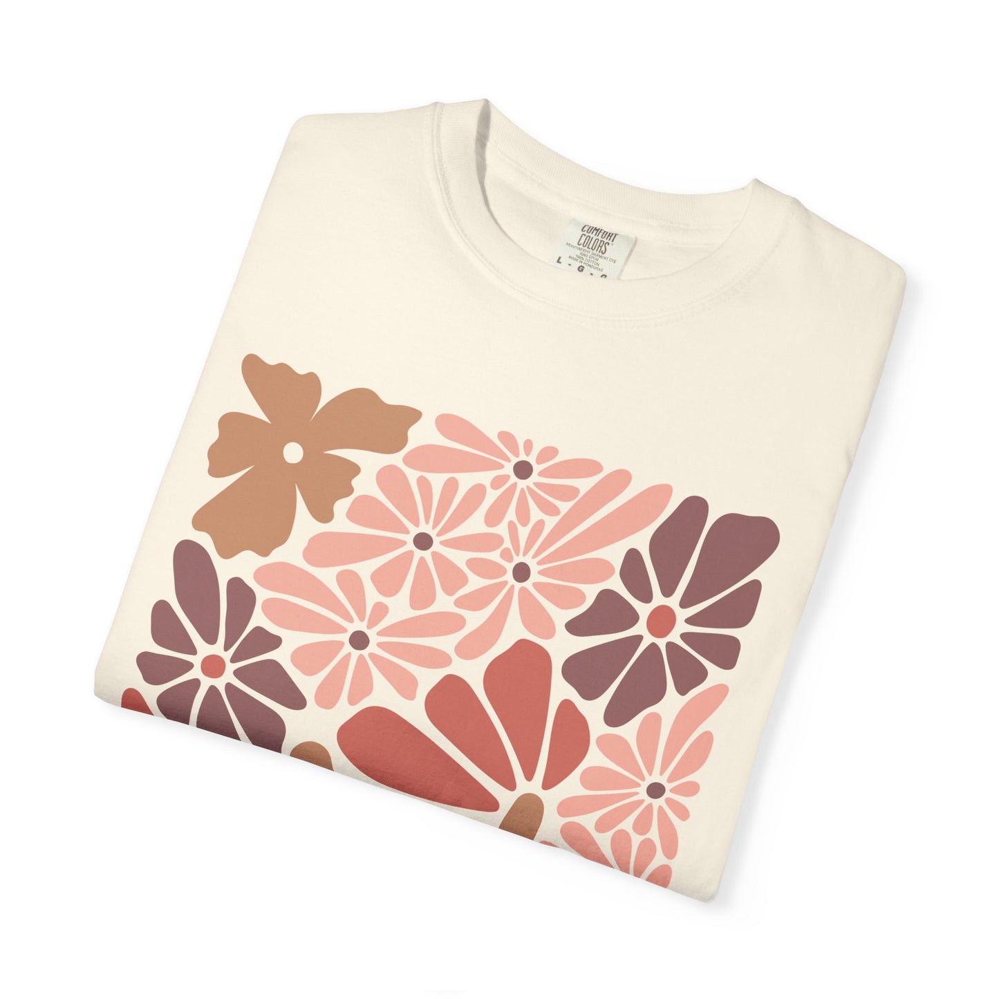 Modern Floral Print T-Shirt