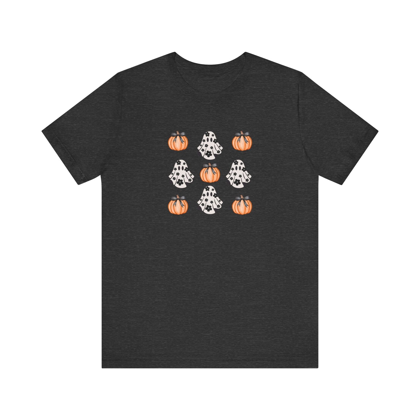 Pumpkin & Ghost Print T-Shirt
