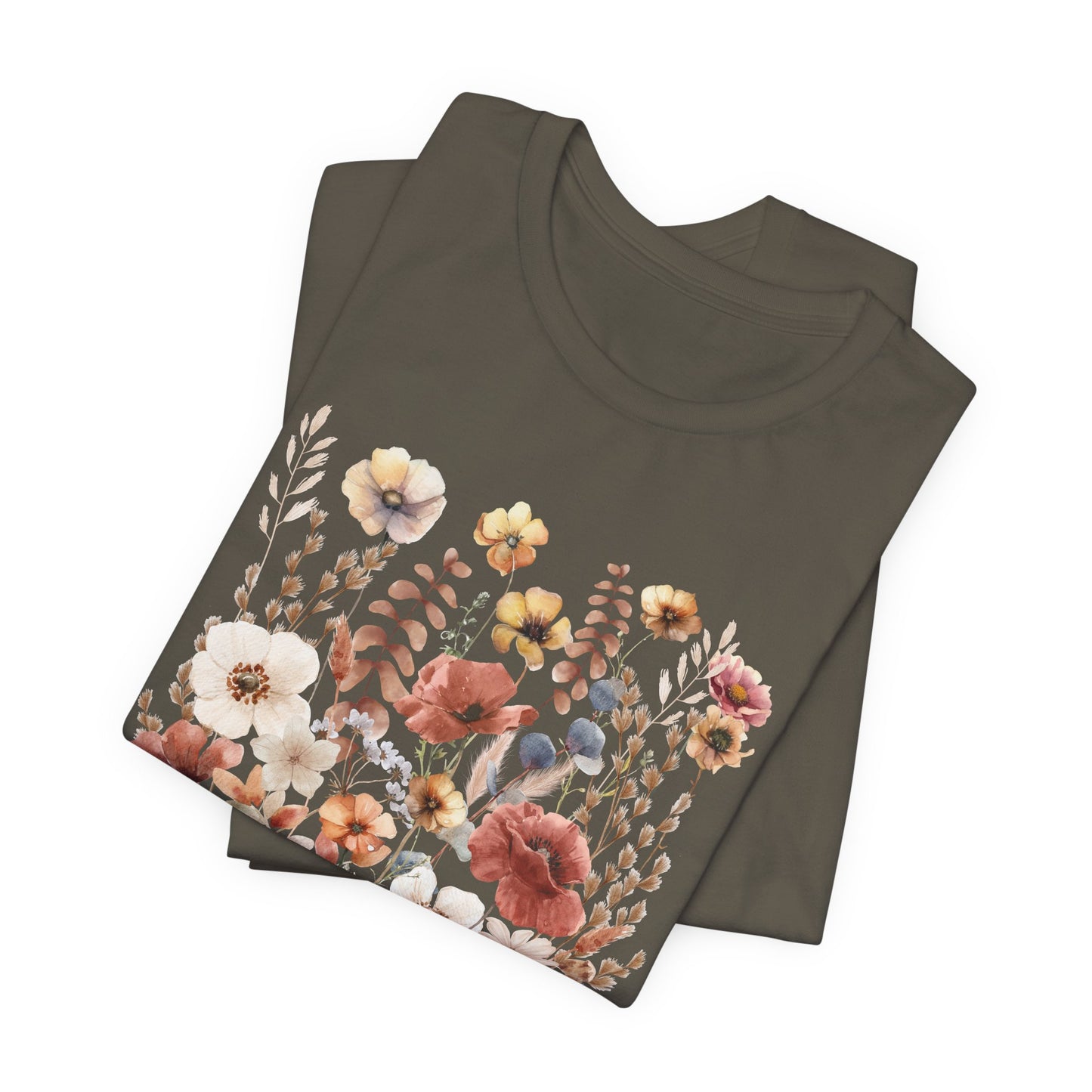 Vintage Floral Short Sleeve T-Shirt