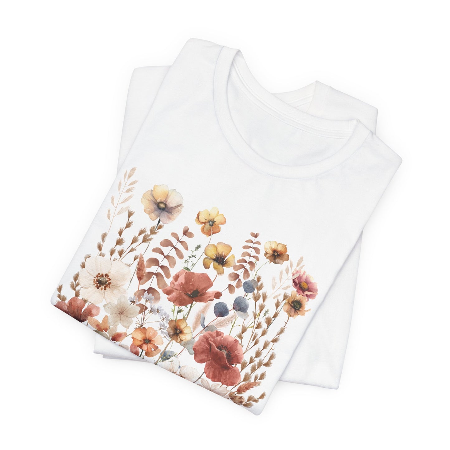 Vintage Floral Short Sleeve T-Shirt
