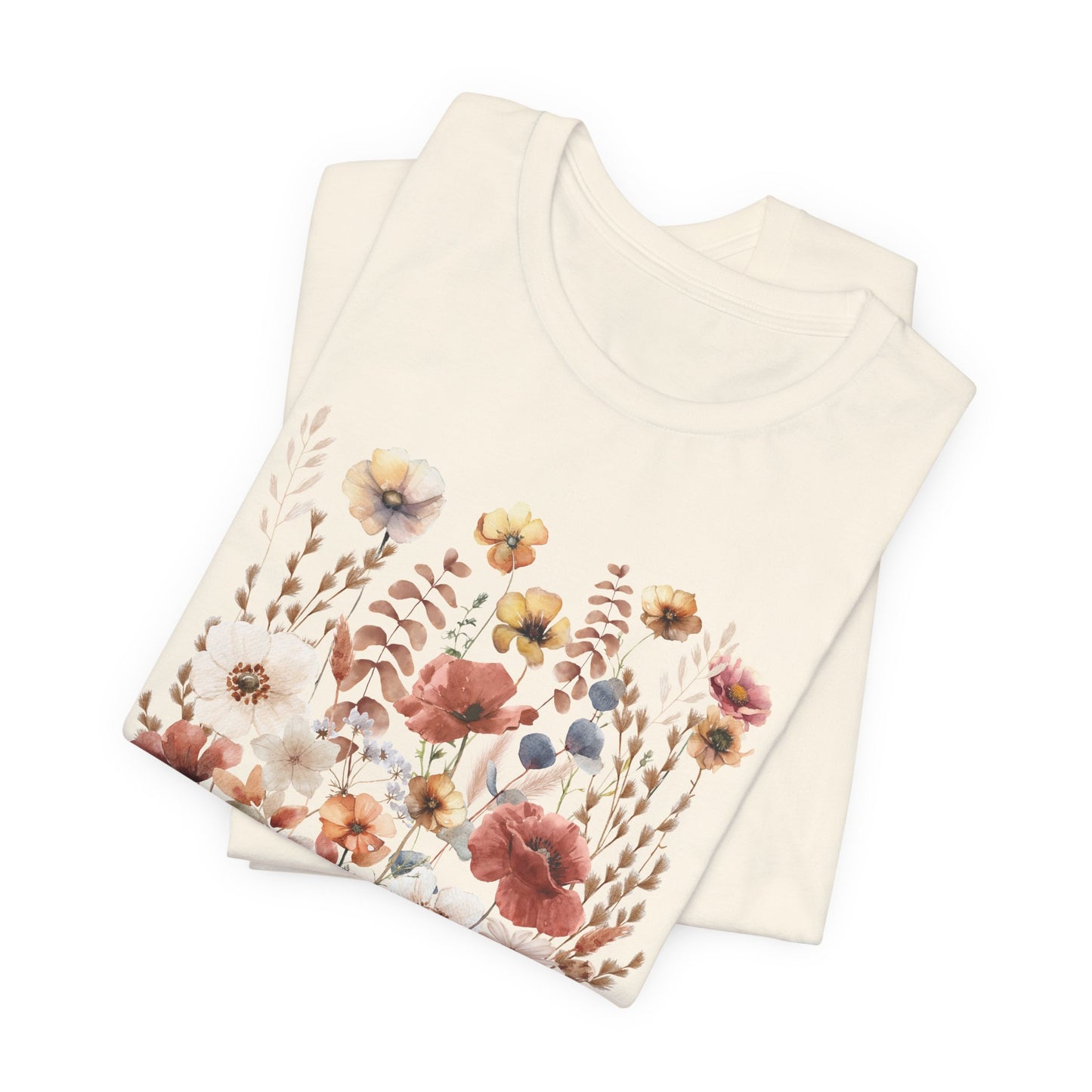 Vintage Floral Short Sleeve T-Shirt