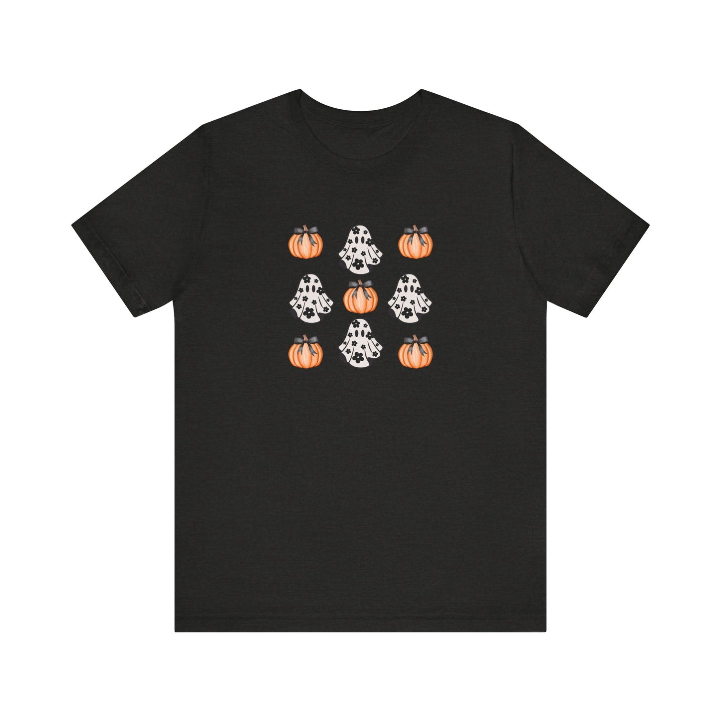 Pumpkin & Ghost Print T-Shirt