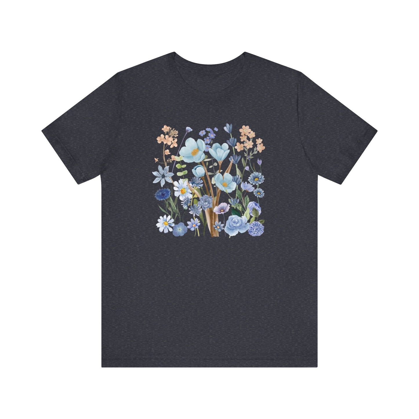 Blue Floral Print Shirt