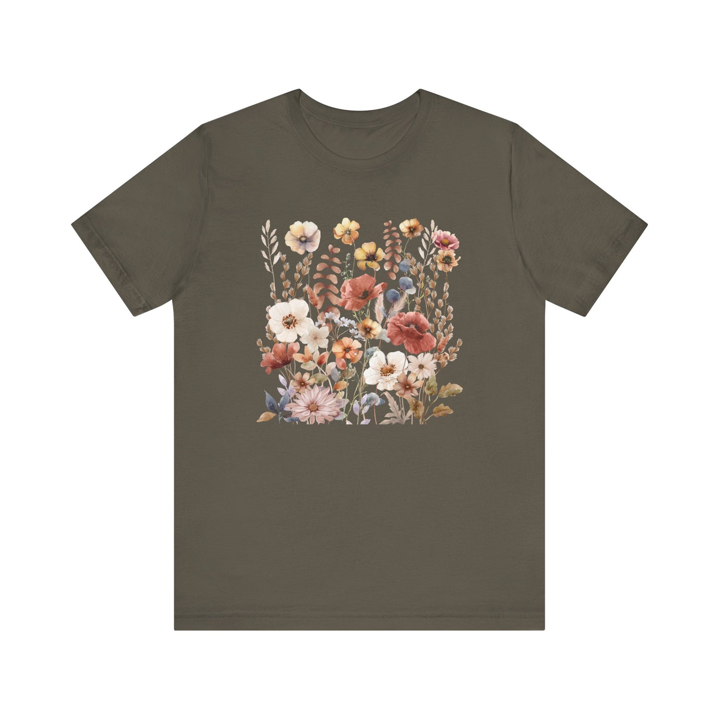 Vintage Floral Short Sleeve T-Shirt