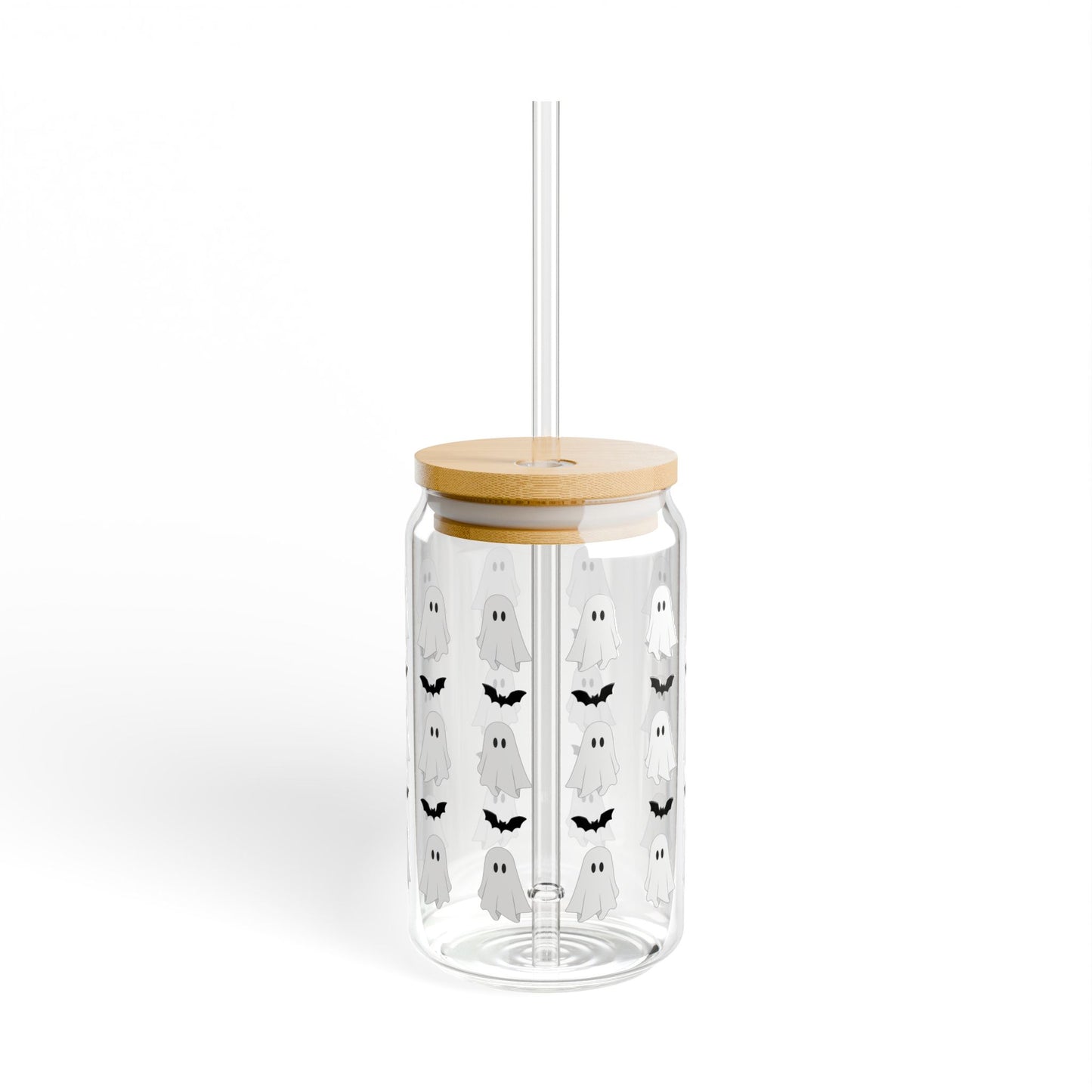 Cute Ghostly Sipper Glass – 16oz