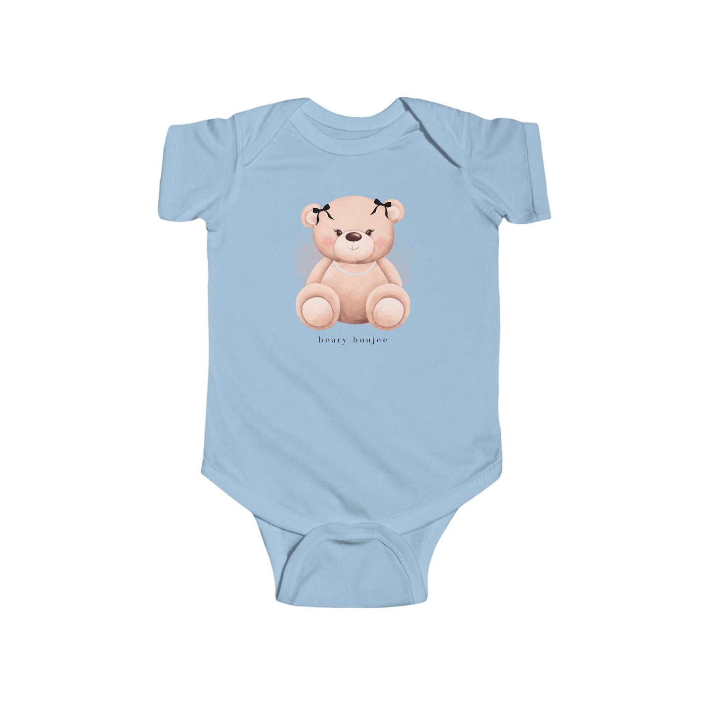 Beary Boujee Infant Girl Onesie