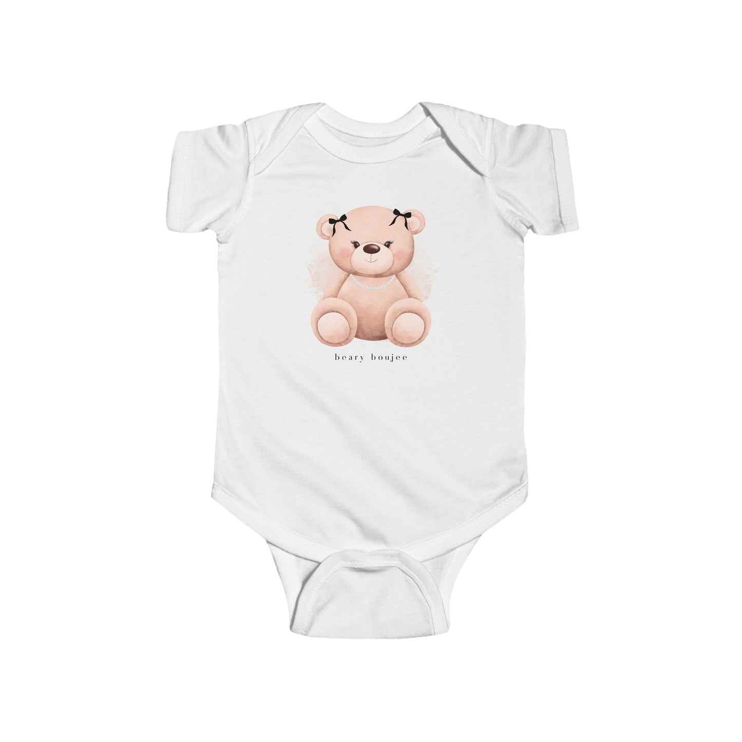 Beary Boujee Infant Girl Onesie