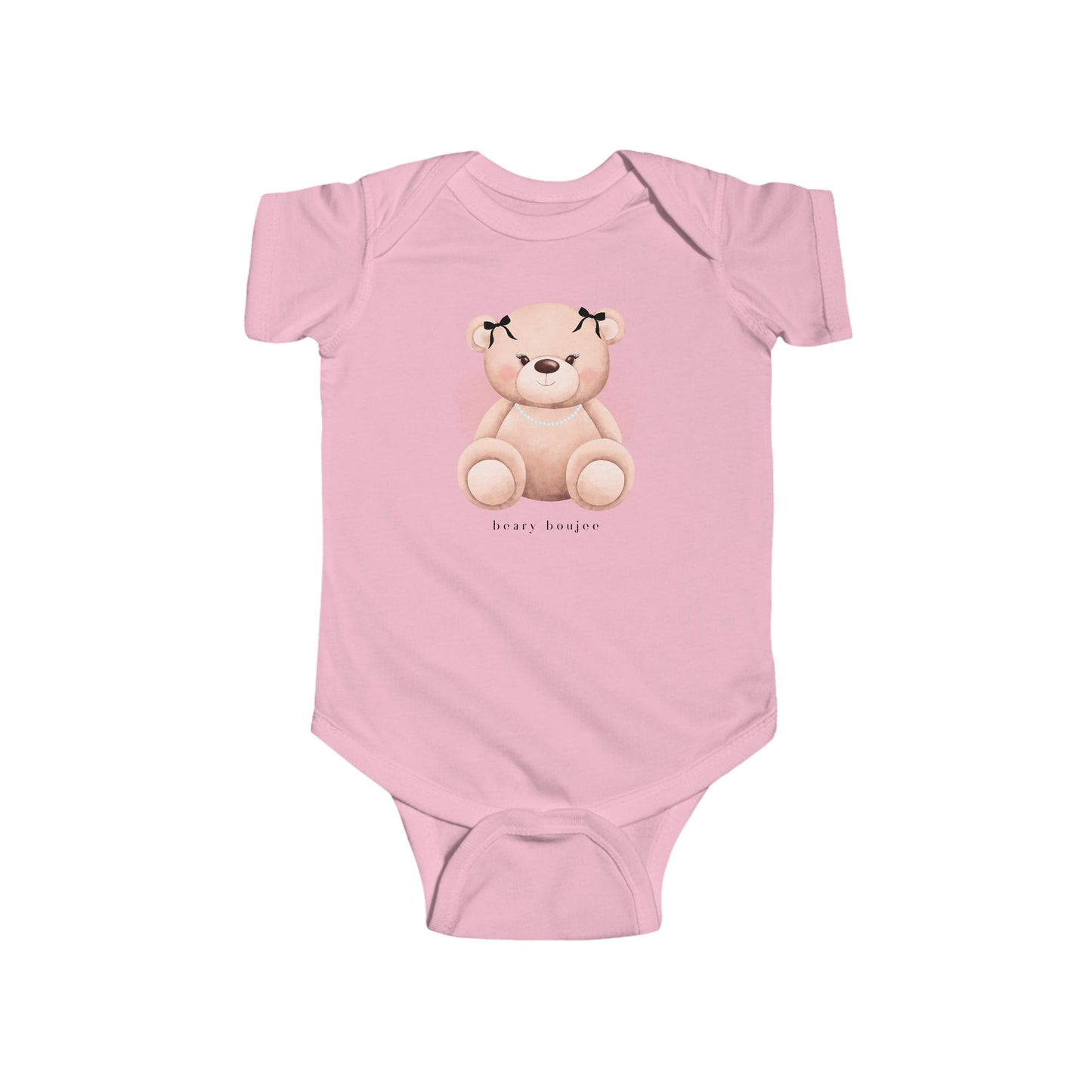 Beary Boujee Infant Girl Onesie