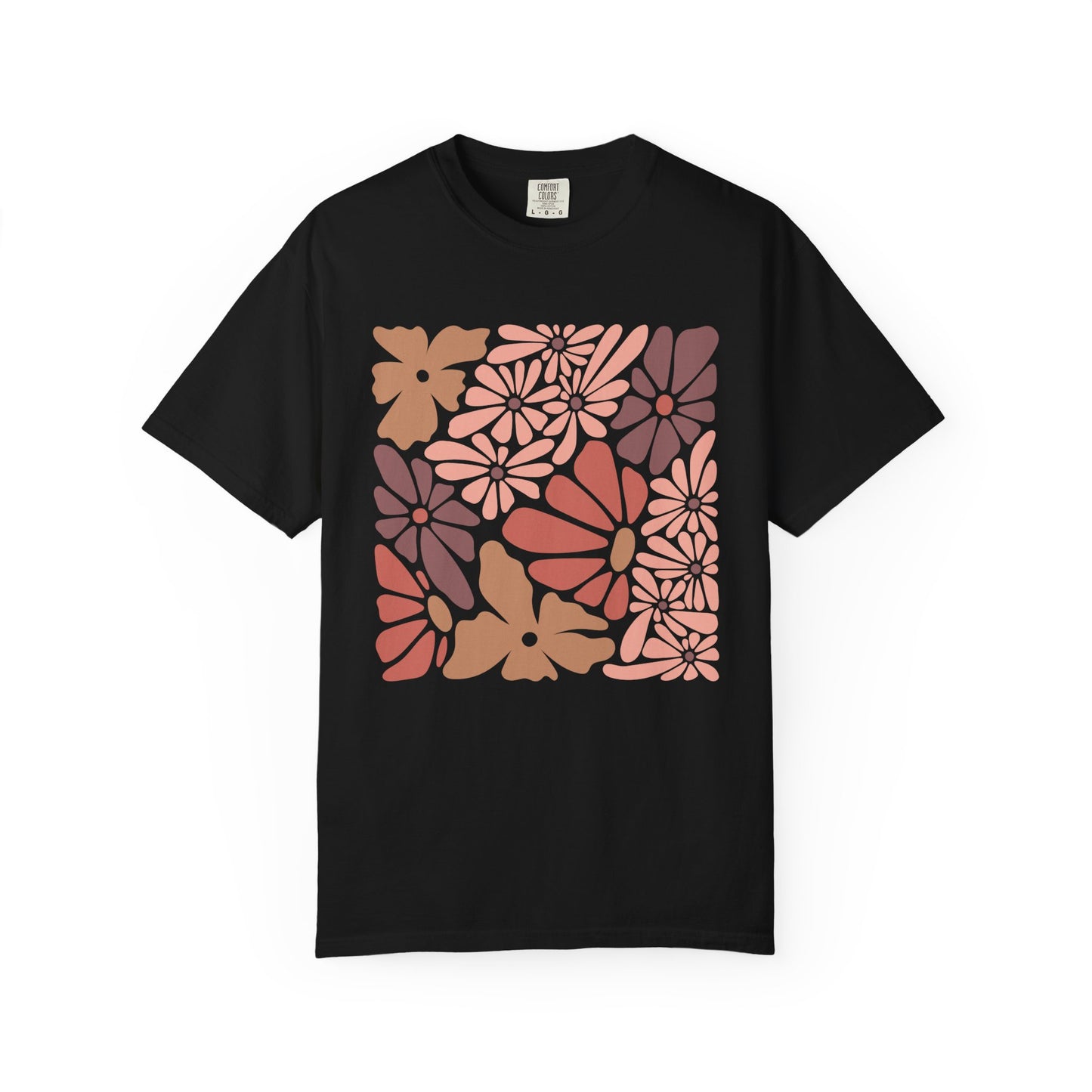 Modern Floral Print T-Shirt