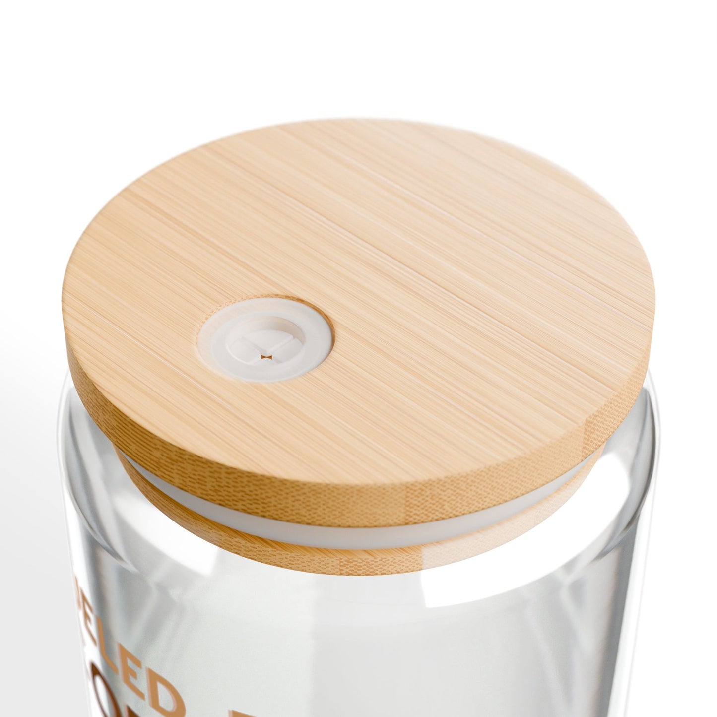 Fueled by Coffee Sipper Glass - 16oz