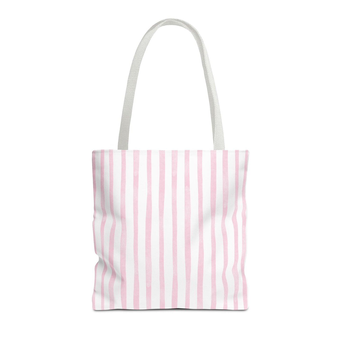 Cute Mauve Striped Tote Bag