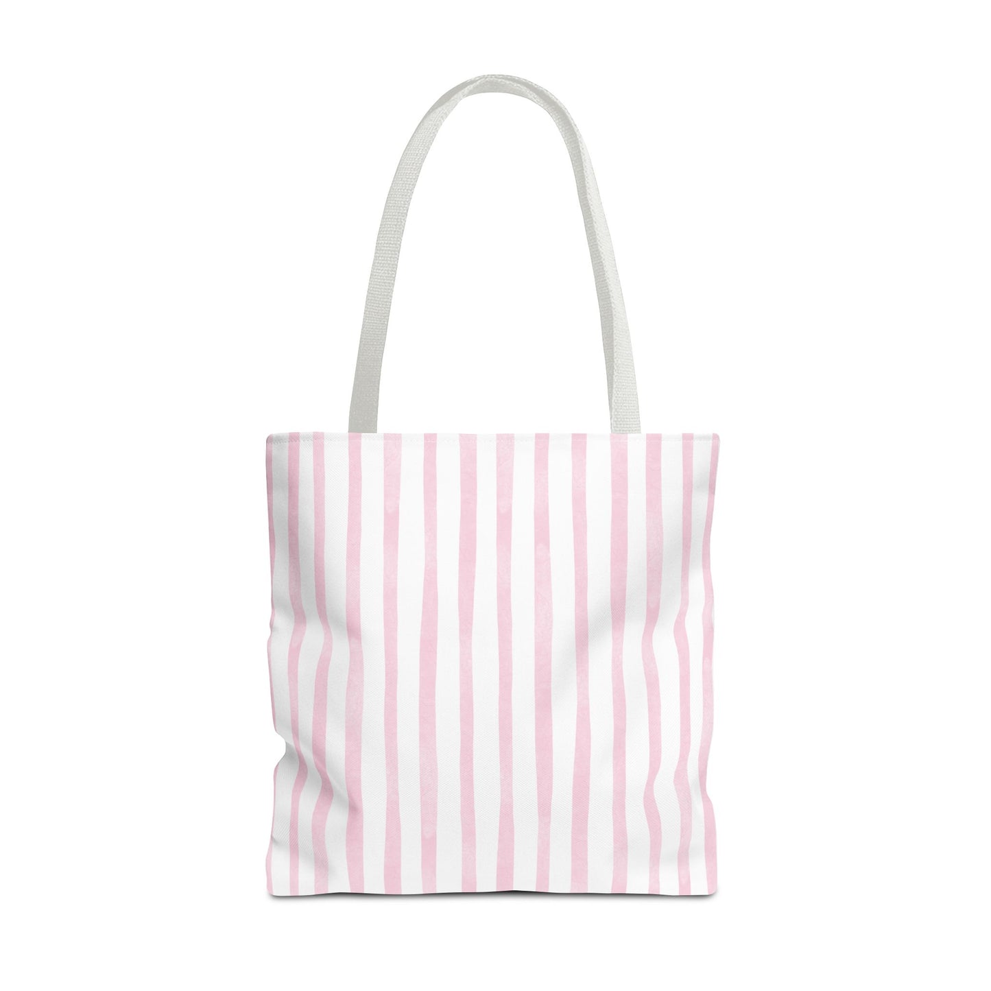 Cute Mauve Striped Tote Bag