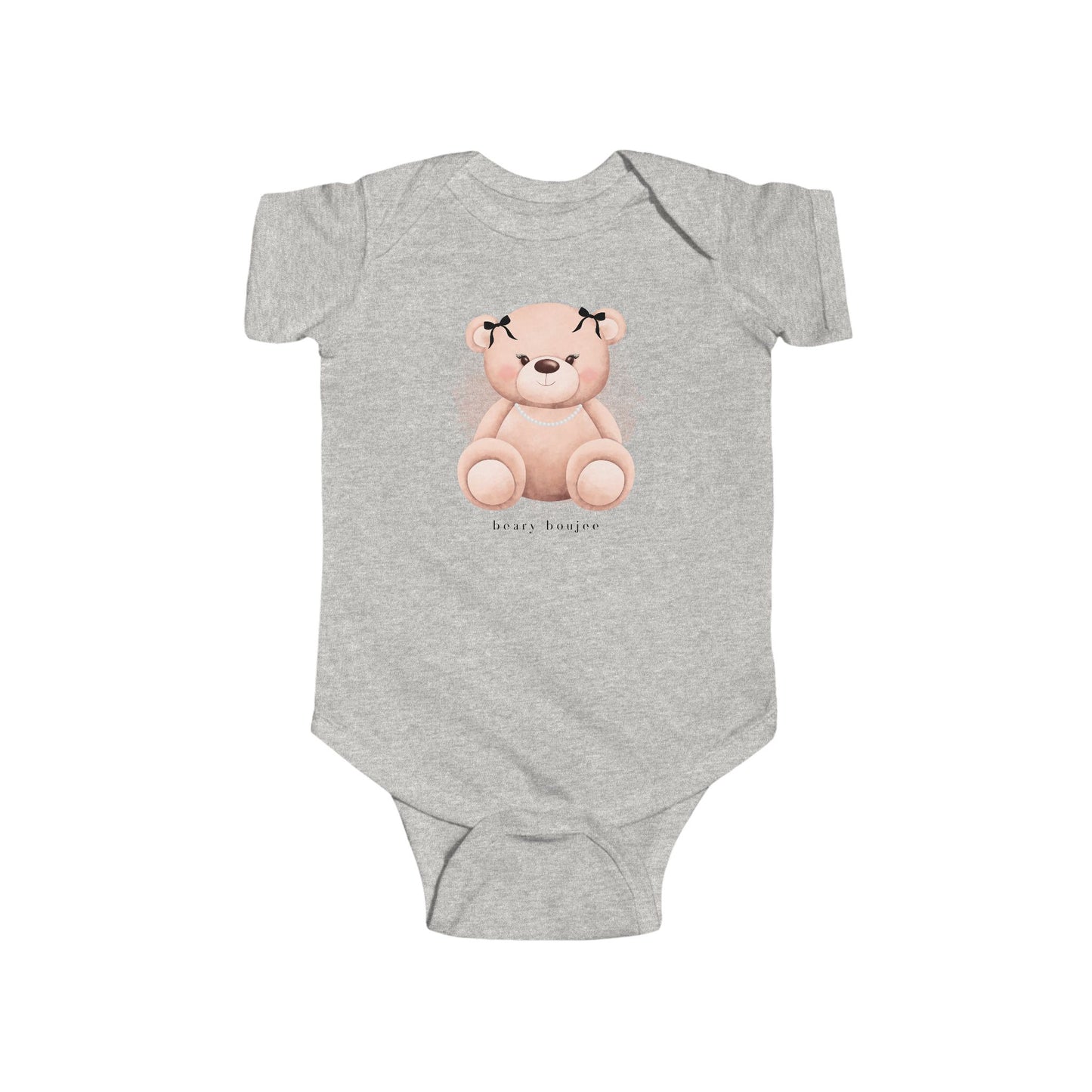 Beary Boujee Infant Girl Onesie