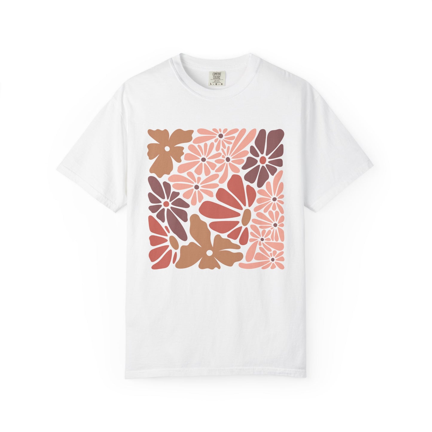 Modern Floral Print T-Shirt