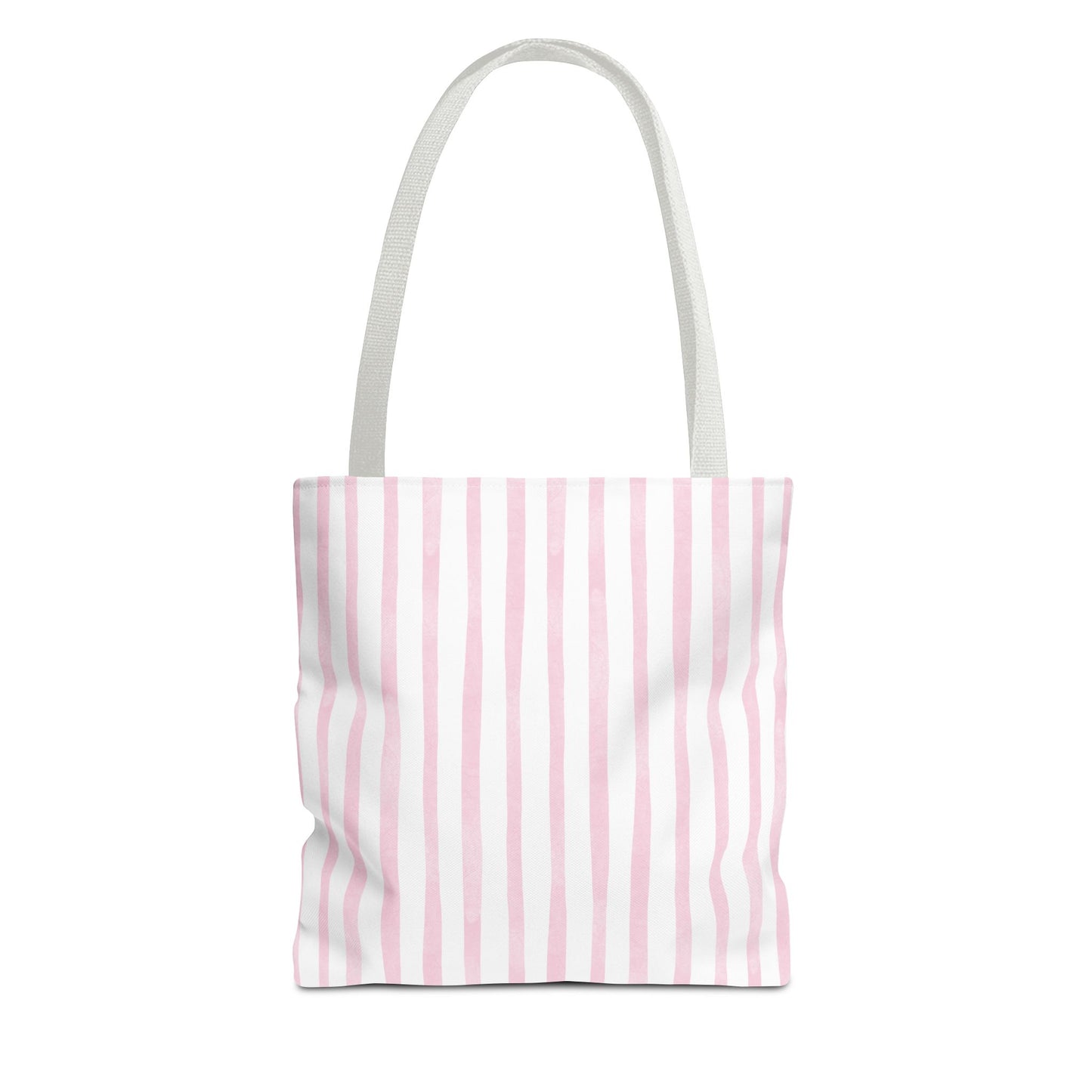 Cute Mauve Striped Tote Bag