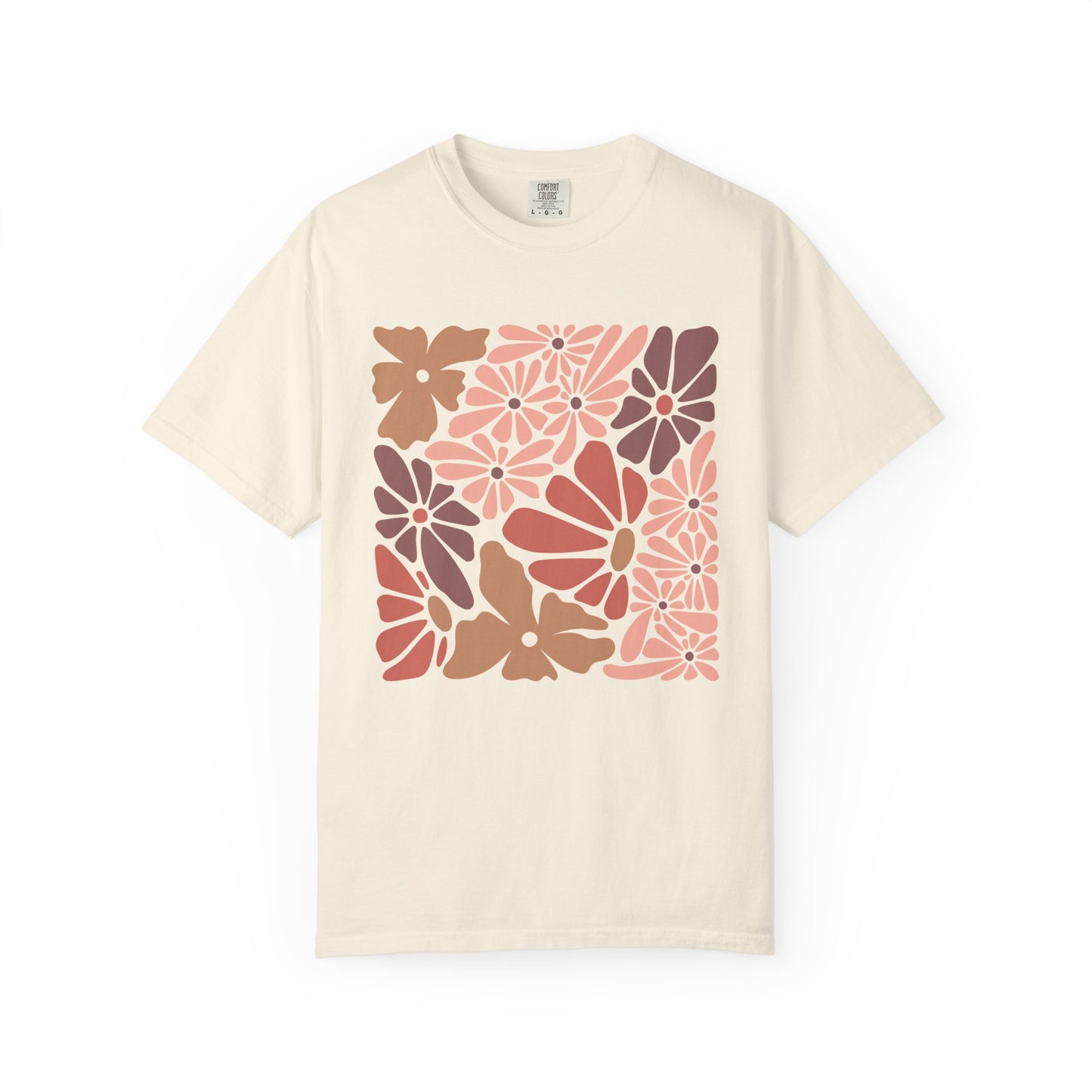 Modern Floral Print T-Shirt