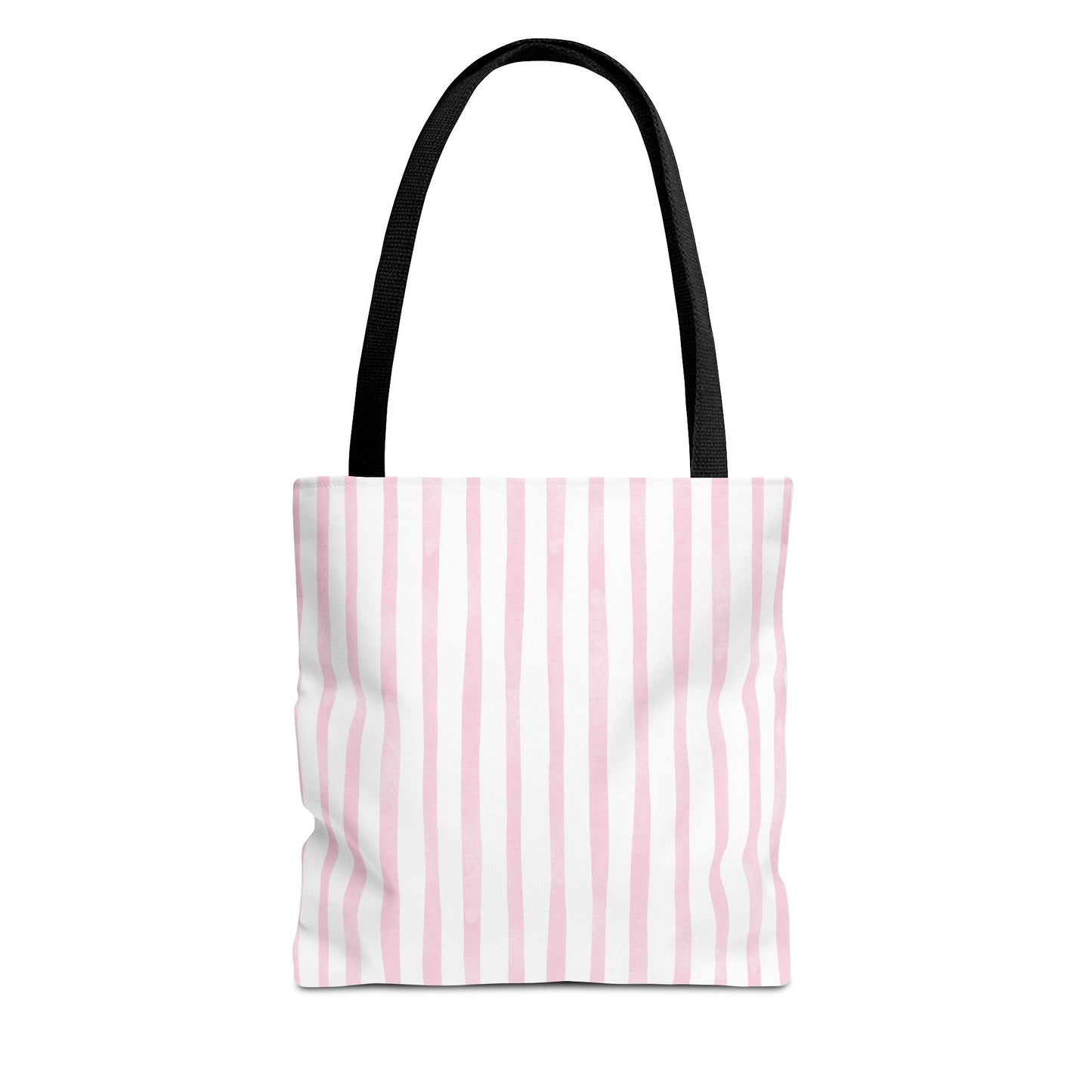 Cute Mauve Striped Tote Bag