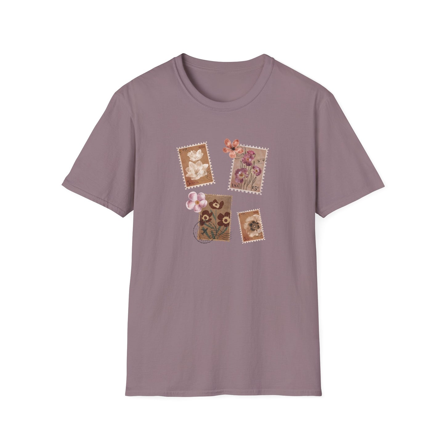 Vintage Floral Stamps T-Shirt