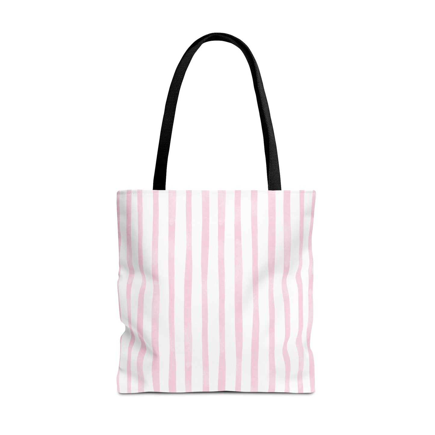 Cute Mauve Striped Tote Bag