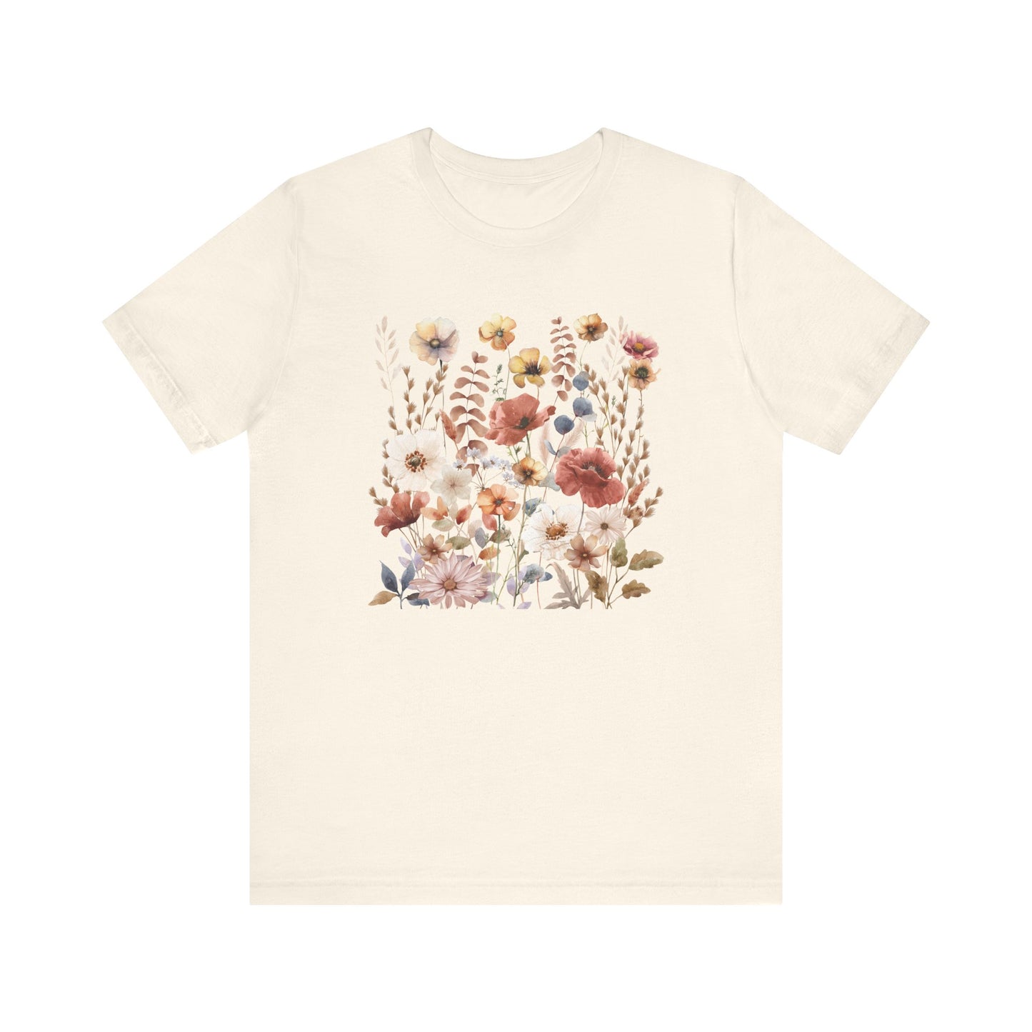 Vintage Floral Short Sleeve T-Shirt