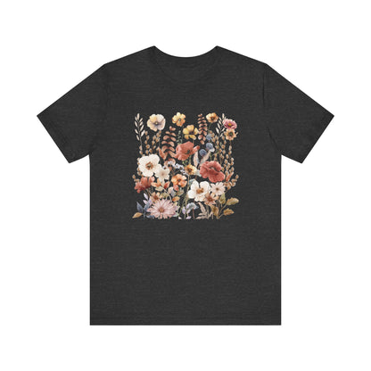Vintage Floral Short Sleeve T-Shirt