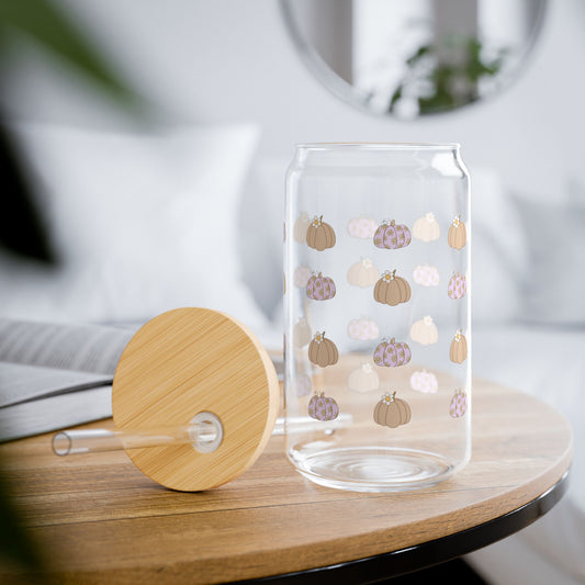 Cute Pumpkin Sipper Glass – 16oz