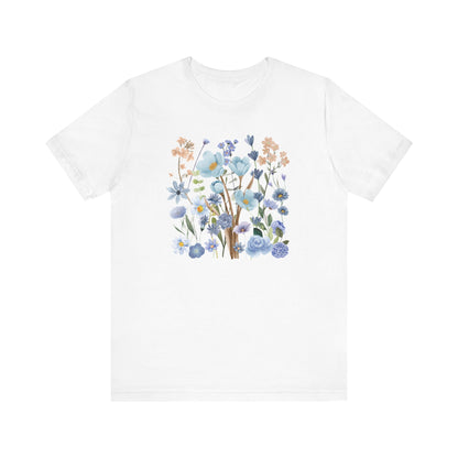 Blue Floral Print Shirt