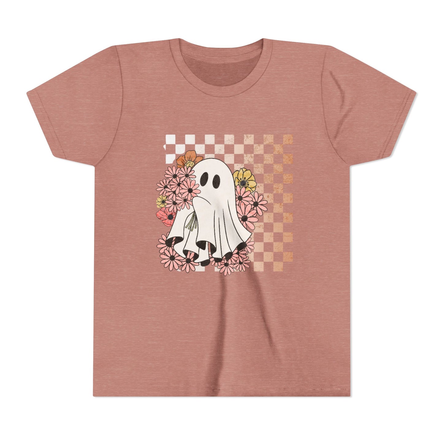 Youth Girls' Checkered Ghost T-Shirt