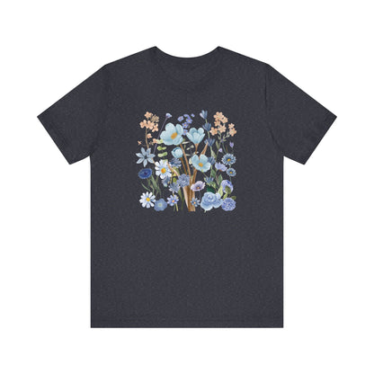 Blue Floral Print Shirt