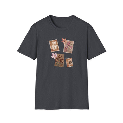 Vintage Floral Stamps T-Shirt