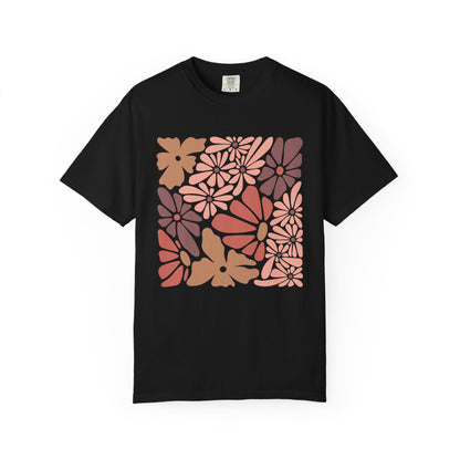 Modern Floral Print T-Shirt
