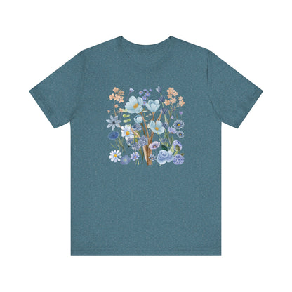 Blue Floral Print Shirt