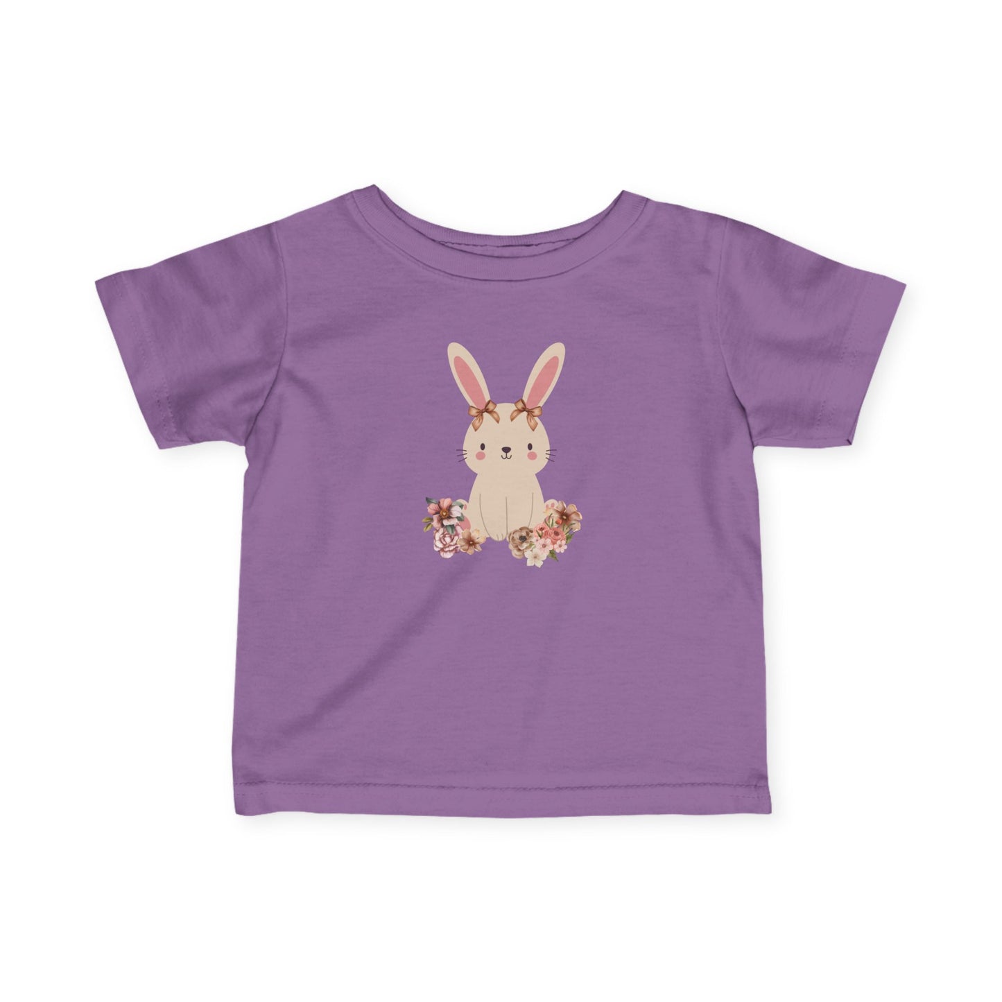 Adorable Floral Bunny Toddler T-Shirt