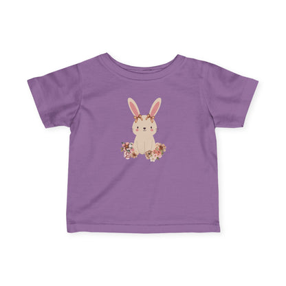 Adorable Floral Bunny Toddler T-Shirt