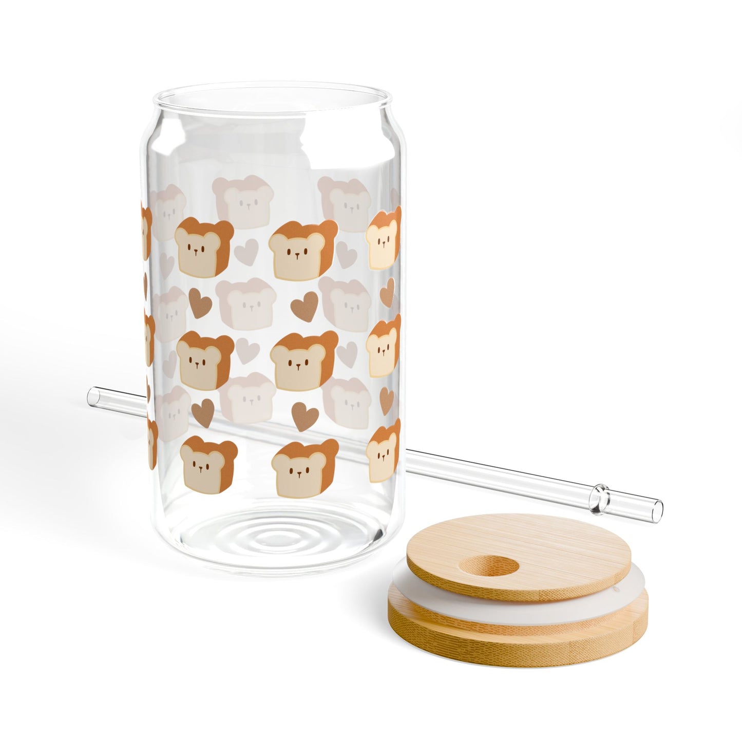 Cute Toast Sipper Glass – 16oz