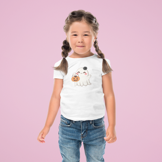 Toddler Girls' Cute Ghost T-Shirt