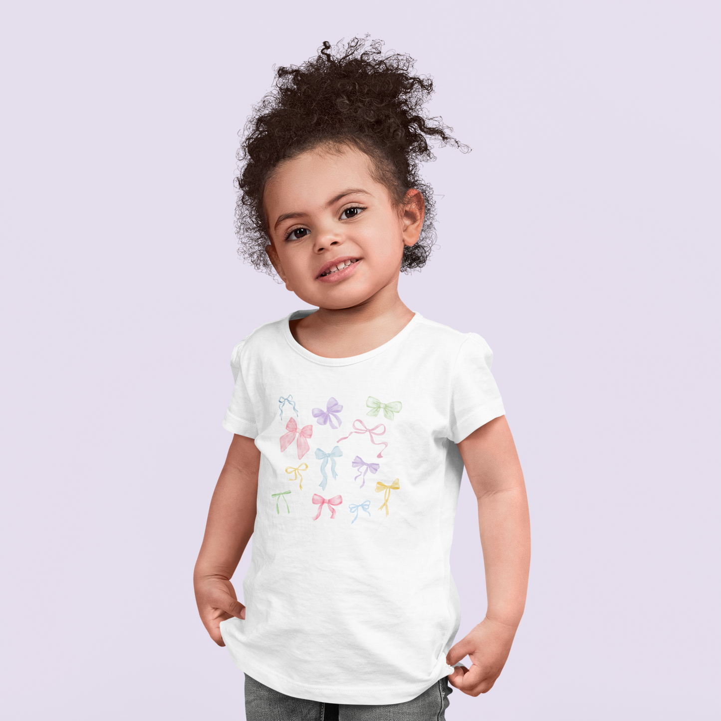 Adorable Bow Print T-Shirt