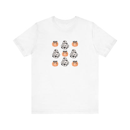 Pumpkin & Ghost Print T-Shirt