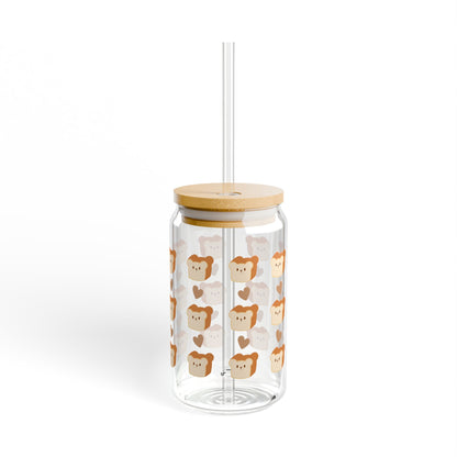 Cute Toast Sipper Glass – 16oz