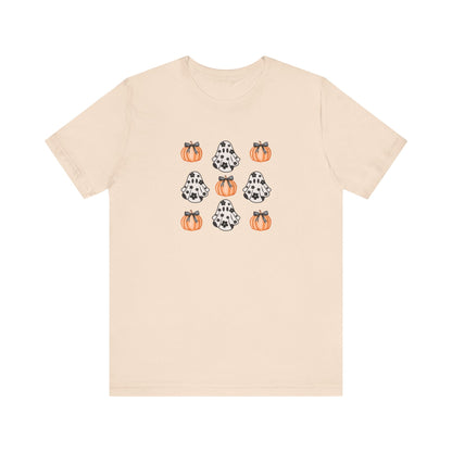 Pumpkin & Ghost Print T-Shirt