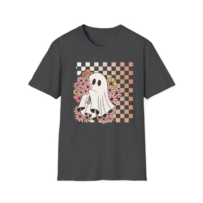 Cute Ghost Checkered T-Shirt