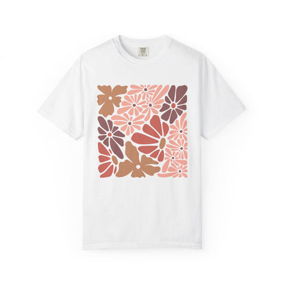 Modern Floral Print T-Shirt