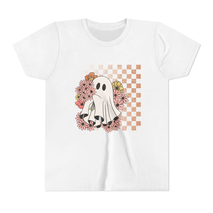 Youth Girls' Checkered Ghost T-Shirt