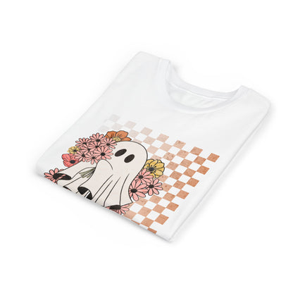 Youth Girls' Checkered Ghost T-Shirt