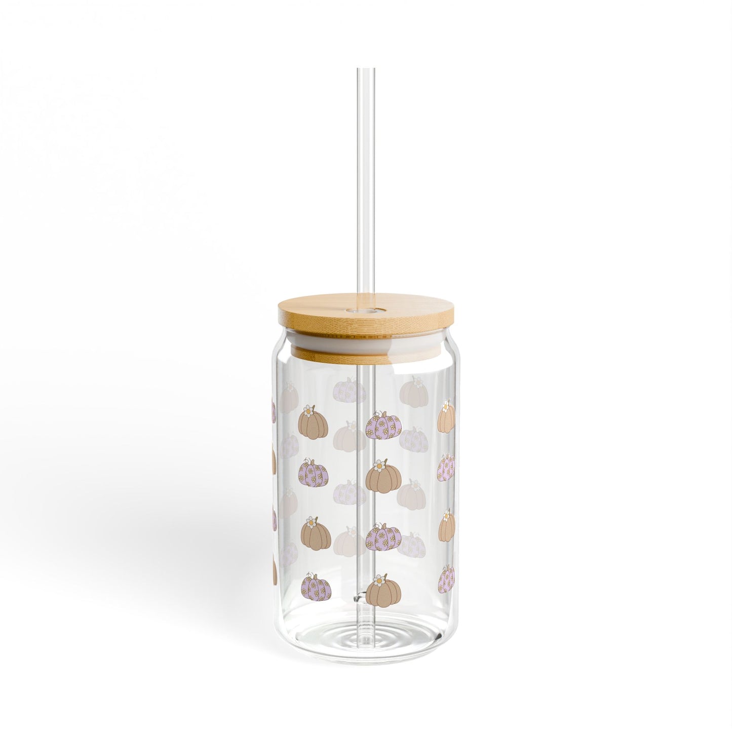 Cute Pumpkin Sipper Glass – 16oz