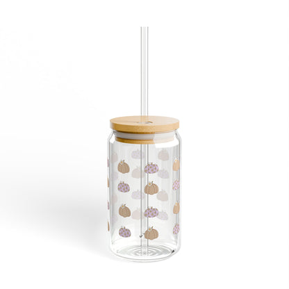 Cute Pumpkin Sipper Glass – 16oz