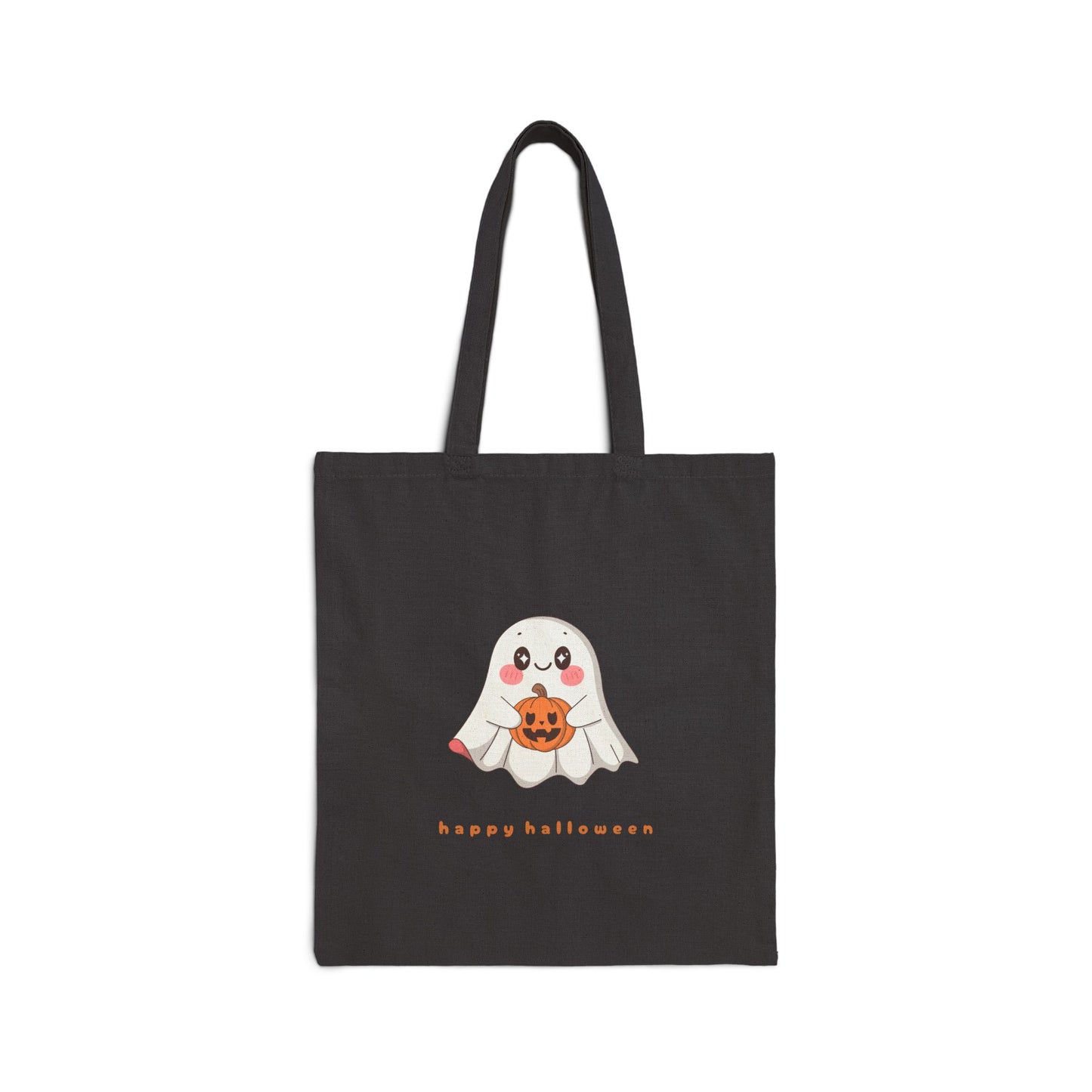 Cute Ghost Cotton Canvas Tote Bag