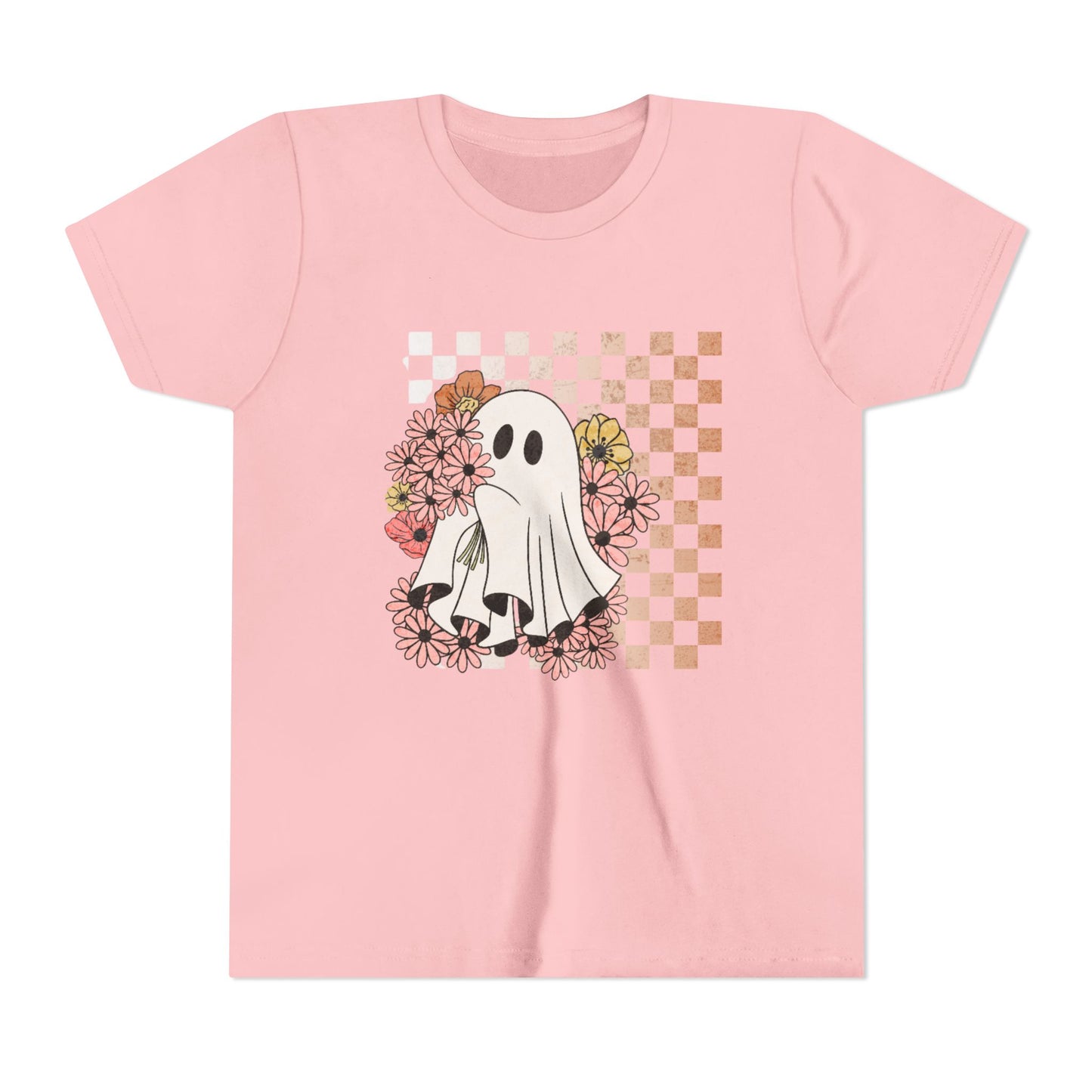 Youth Girls' Checkered Ghost T-Shirt