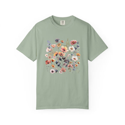 Boho Vintage Floral Print T-Shirt